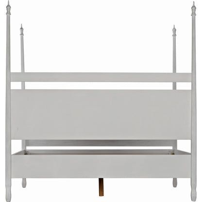 Venice Bed by Noir in hand rubbed black. Made from mahogany in a transitional style.