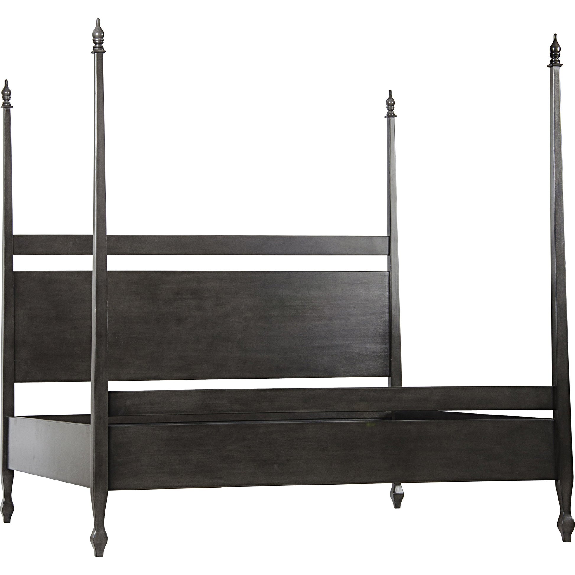 Venice Bed by Noir in hand rubbed black. Made from mahogany in a transitional style.