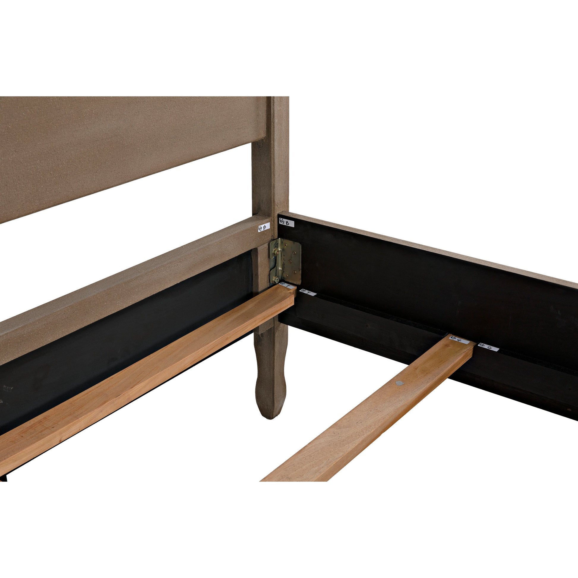 Venice Bed by Noir in hand rubbed black. Made from mahogany in a transitional style.