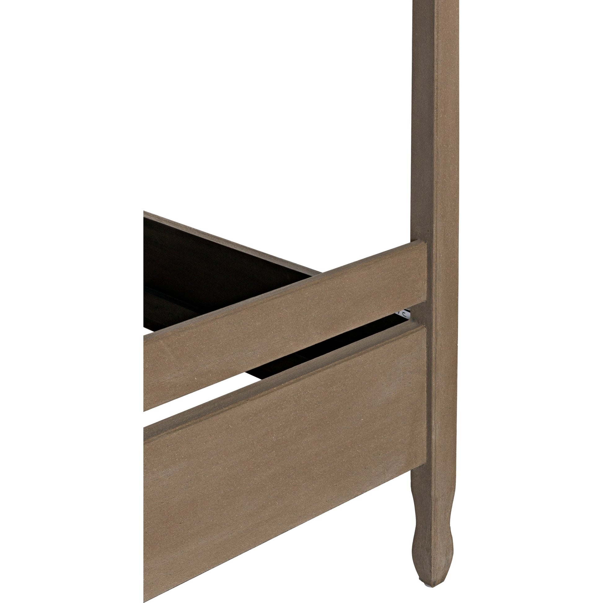 Venice Bed by Noir in hand rubbed black. Made from mahogany in a transitional style.