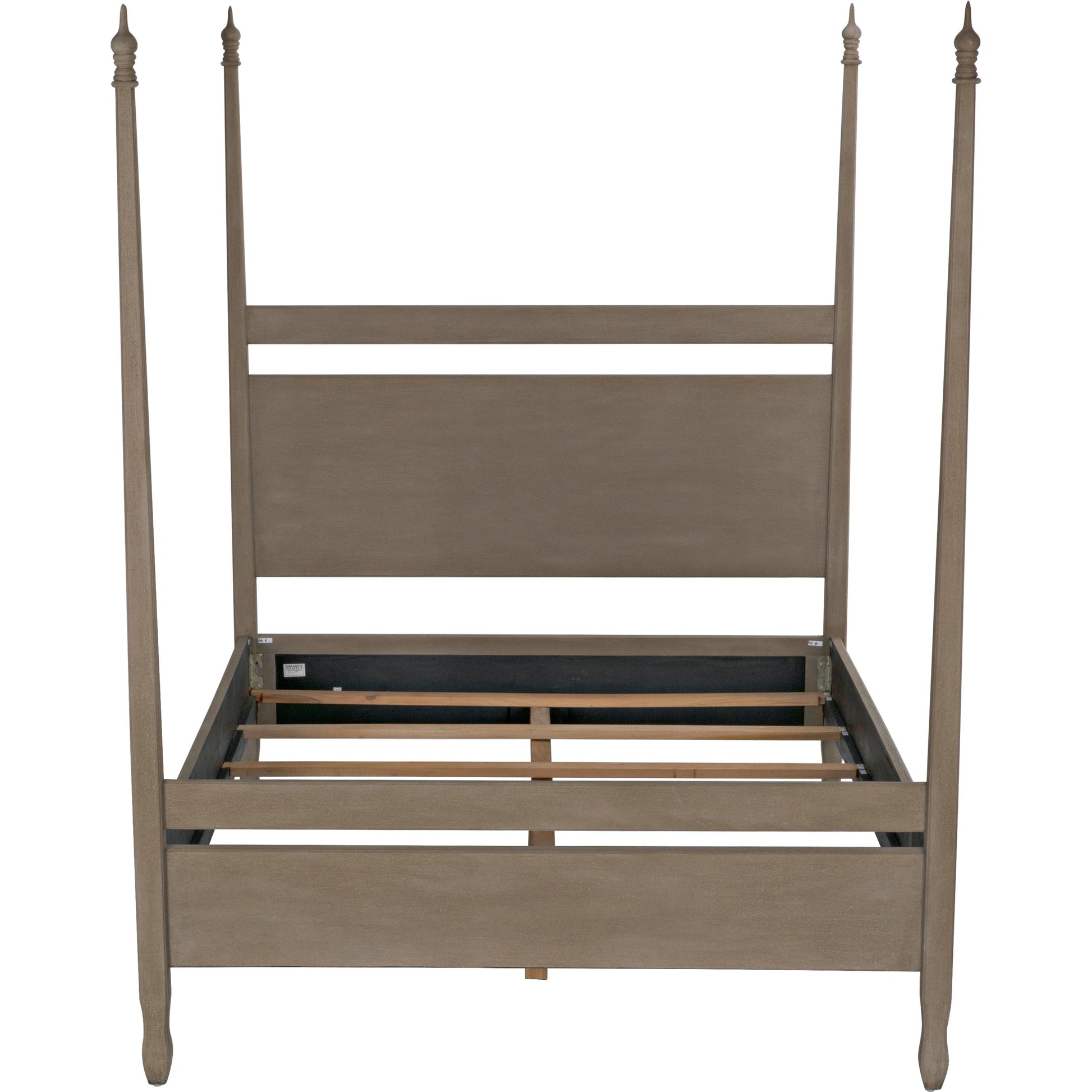 Venice Bed by Noir in hand rubbed black. Made from mahogany in a transitional style.