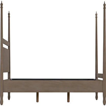 Venice Bed by Noir in hand rubbed black. Made from mahogany in a transitional style.
