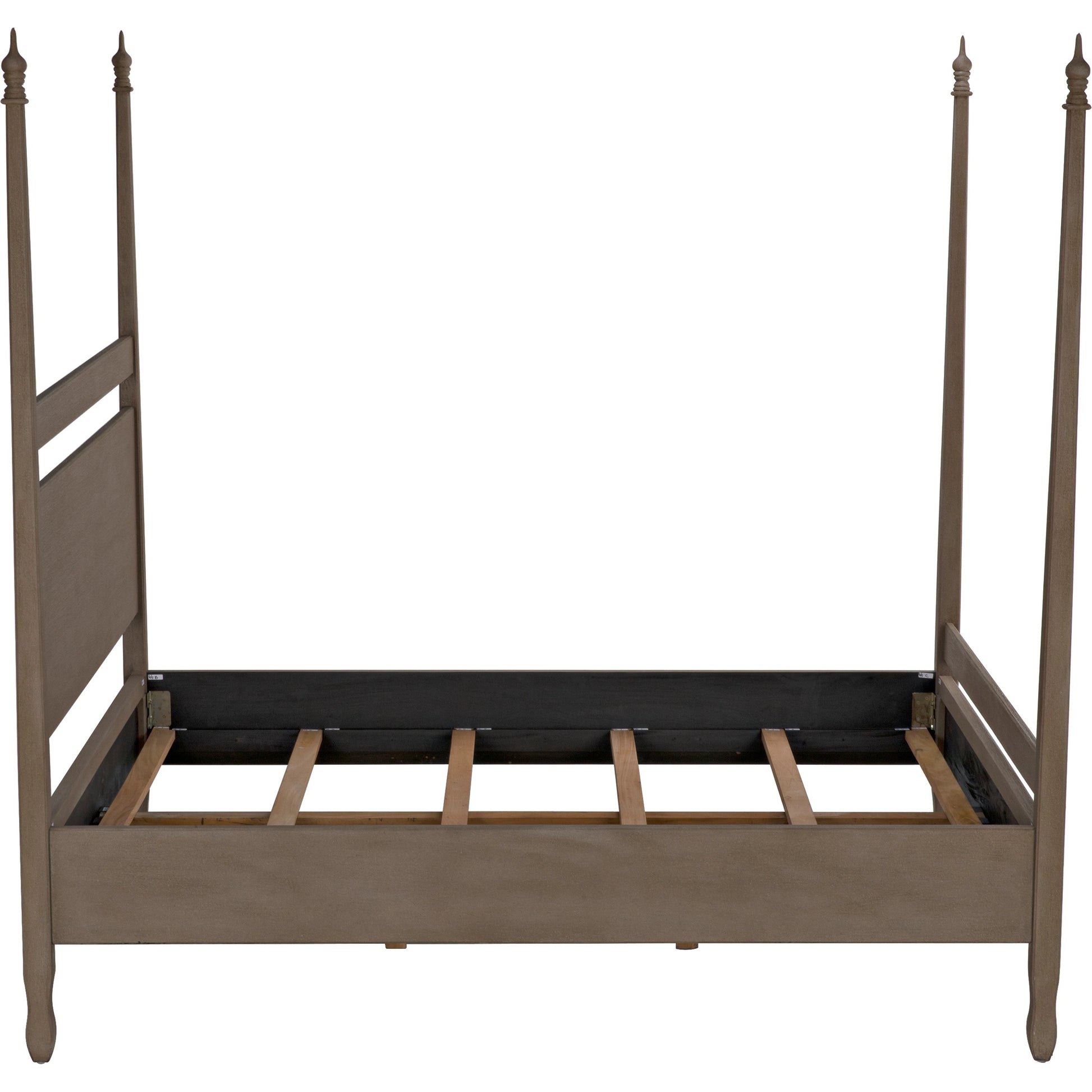 Venice Bed by Noir in hand rubbed black. Made from mahogany in a transitional style.