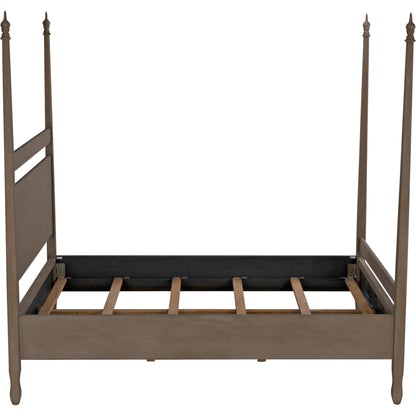 Venice Bed by Noir in hand rubbed black. Made from mahogany in a transitional style.