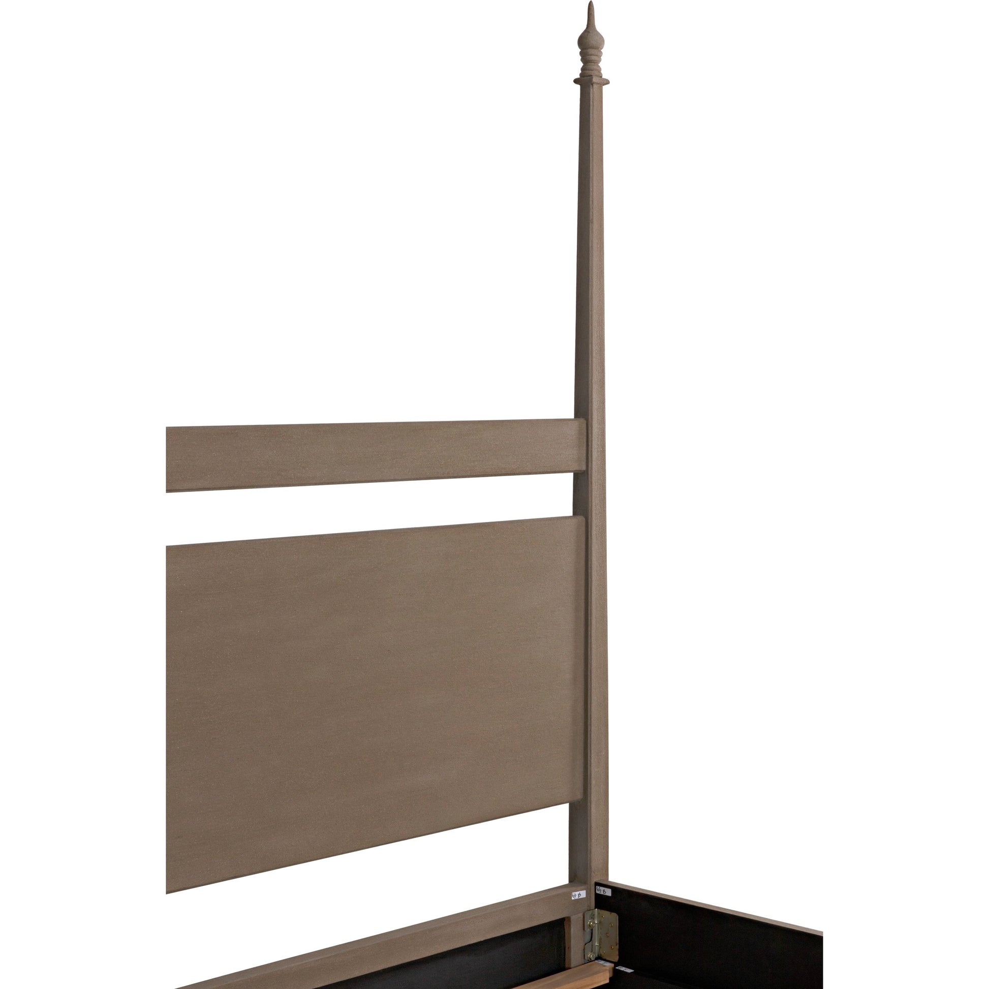 Venice Bed by Noir in hand rubbed black. Made from mahogany in a transitional style.