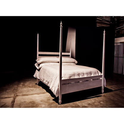 Venice Bed by Noir in hand rubbed black. Made from mahogany in a transitional style.