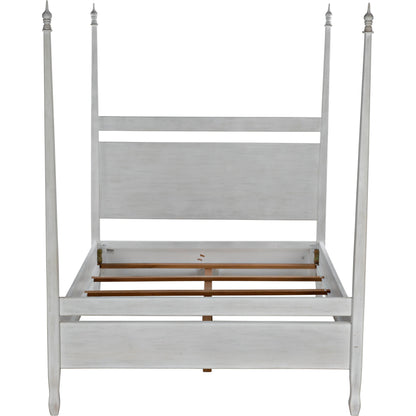 Venice Bed by Noir in hand rubbed black. Made from mahogany in a transitional style.