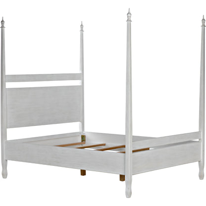 Venice Bed by Noir in hand rubbed black. Made from mahogany in a transitional style.