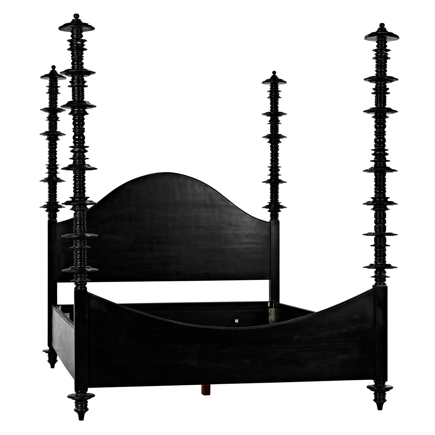 049 S-334763 | Additional Silo | Ferret Bed by Noir. Made from mahogany in a traditional style.