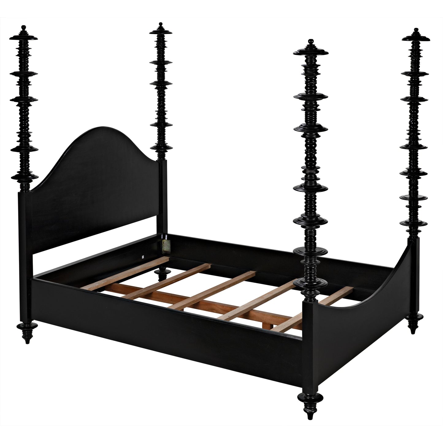 055 S-334763 | Additional Silo | Ferret Bed by Noir. Made from mahogany in a traditional style.