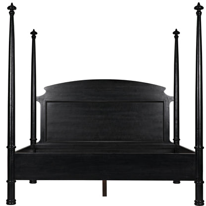 Douglas Bed by Noir. Made from mahogany in a traditional style.
