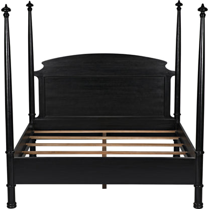 Douglas Bed by Noir. Made from mahogany in a traditional style.