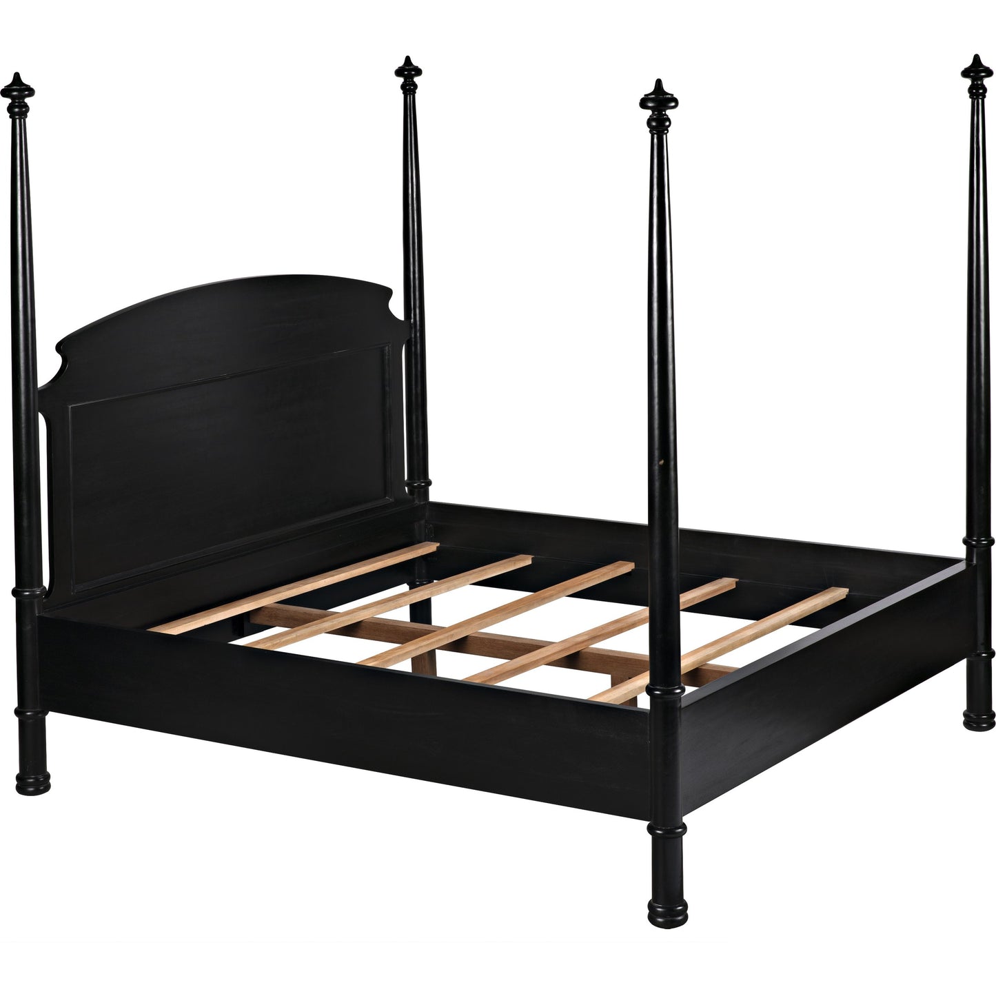 005 SR-783681 | Additional Silo | Douglas Bed by Noir. Made from mahogany in a traditional style.