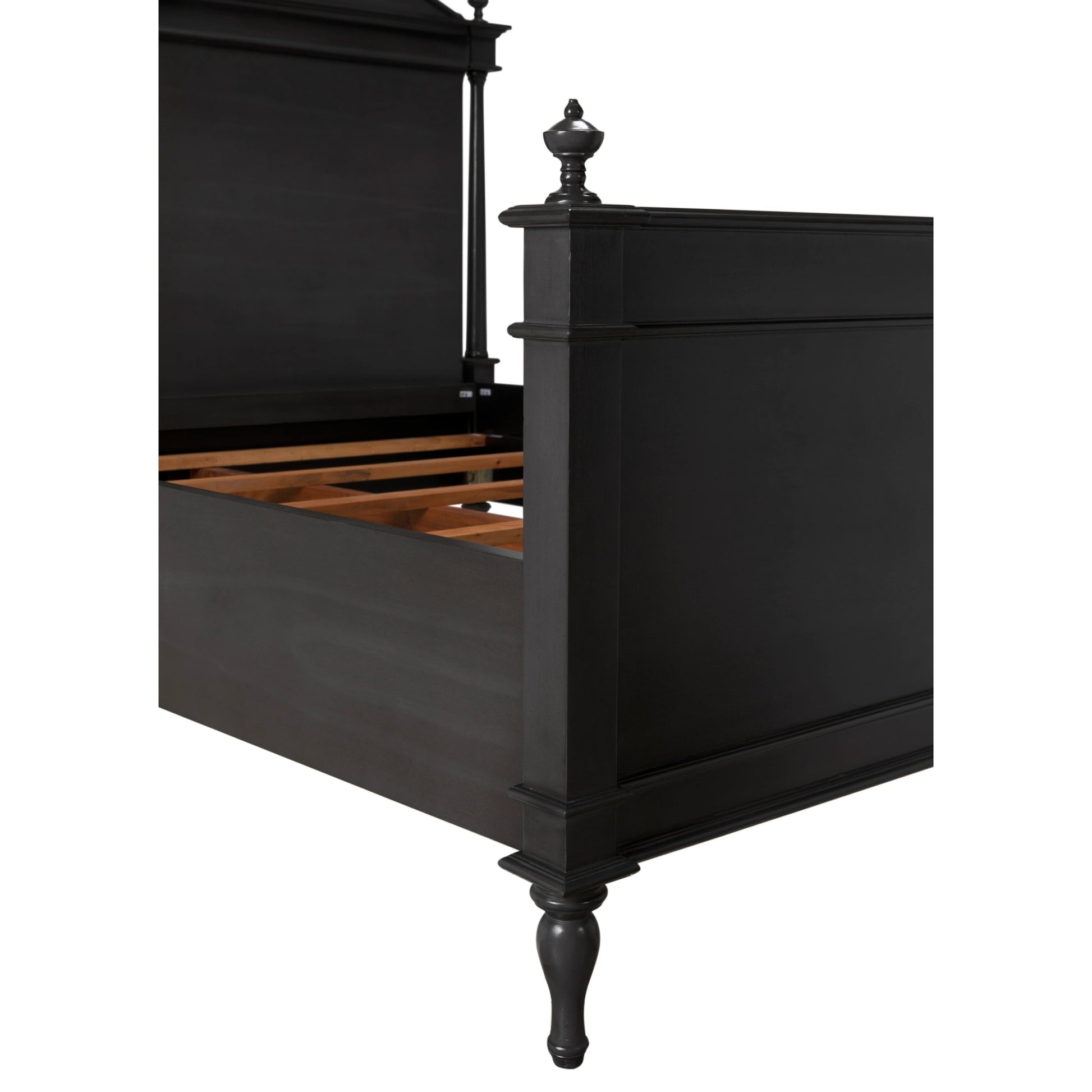 Owen Bed by Noir in pale. Made from mahogany in a cottage & farmhouse style.