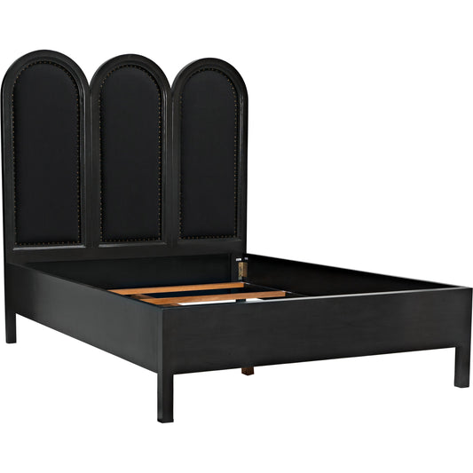 Arch Bed by Noir in pale. Made from unique in a transitional style.