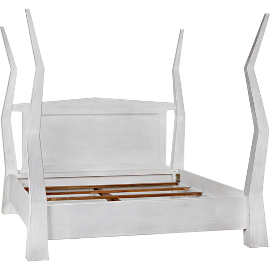 Patras Bed by Noir. Made from mahogany in a modern style.