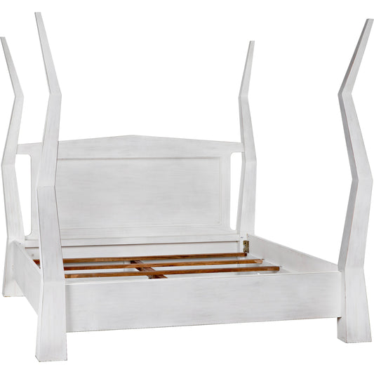 Patras Bed by Noir. Made from mahogany in a modern style.