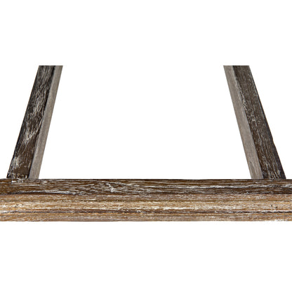Sweden Bench by Noir in gray wash. Made from mindi in a transitional style.