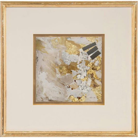 Jackie Ellens' Confetti III by John-Richard in gold. Made from unique in a transitional style.
