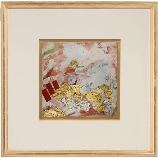 Jackie Ellens' Confetti IV by John-Richard in gold. Made from unique in a transitional style.
