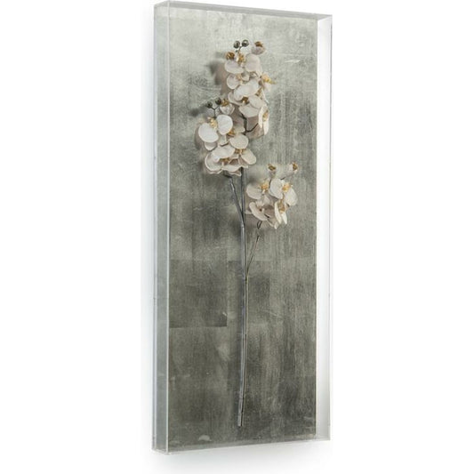 Silver Orchid II by John-Richard in silver. Made from acrylic in a modern style.