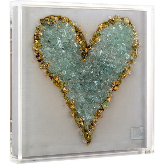 Mary Hong's Valentine I by John-Richard in gold. Made from acrylic, glass in a modern style.