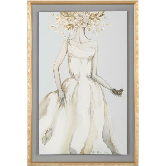 Zana Brown's Golden Femme I by John-Richard in brown, gold, gray. Made from unique in a modern style.