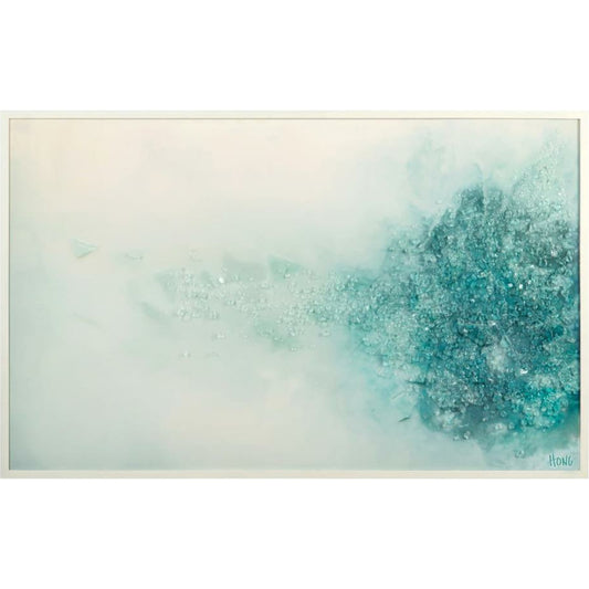 Mary Hong's Cerulean Vapor by John-Richard in blue. Made from glass in a coastal style.