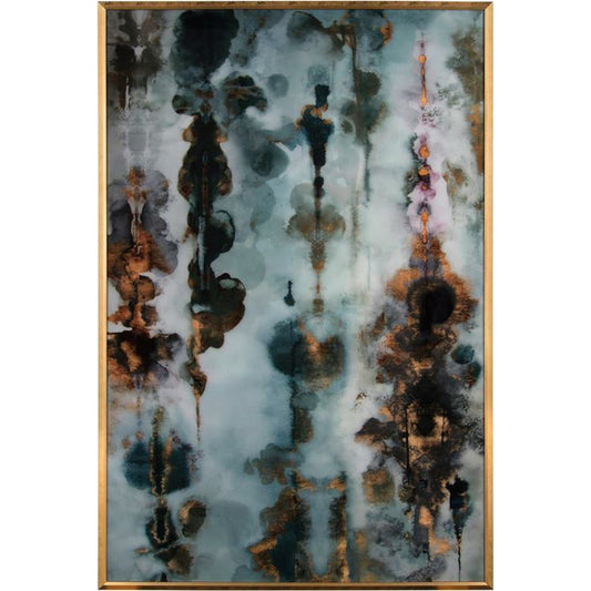 Aqueous Gold II by John-Richard in gold. Made from acrylic, wood in a eclectic & global style.