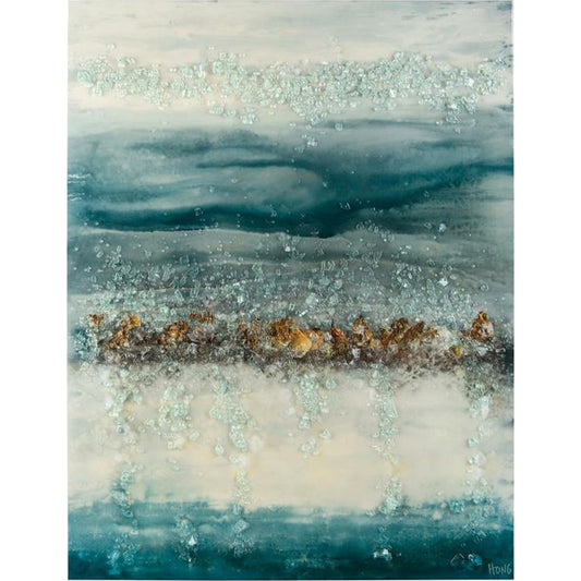 Mary Hong's Rolling Thunder by John-Richard in natural. Made from glass in a coastal style.