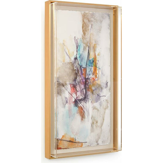 Jason Lott's Exultation I by John-Richard in gold. Made from acrylic in a modern style.