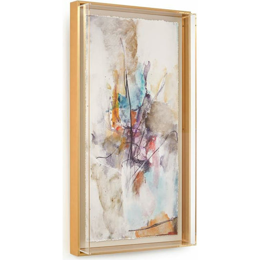 Jason Lott's Exultation II by John-Richard in gold. Made from acrylic in a modern style.