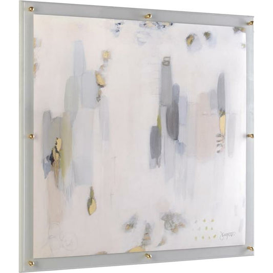 Jennifer Poe's Meet You There by John-Richard in gold, gray. Made from acrylic in a modern style.