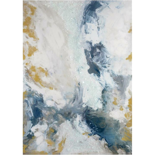 Mary Hong's Blue Gale by John-Richard in blue. Made from glass in a modern style.
