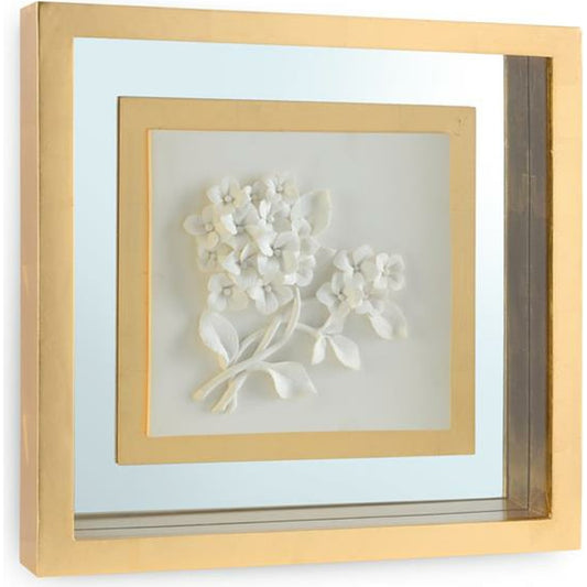 Botanical Porcelain IV by John-Richard in gold. Made from unique in a transitional style.