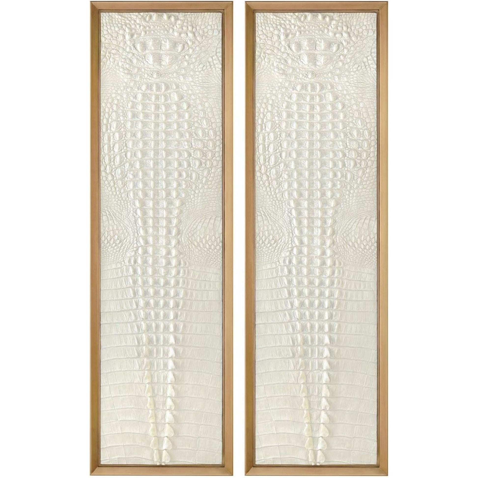 Kano Wall Panels by John-Richard in brass, cream, white. Made from brass in a modern style.