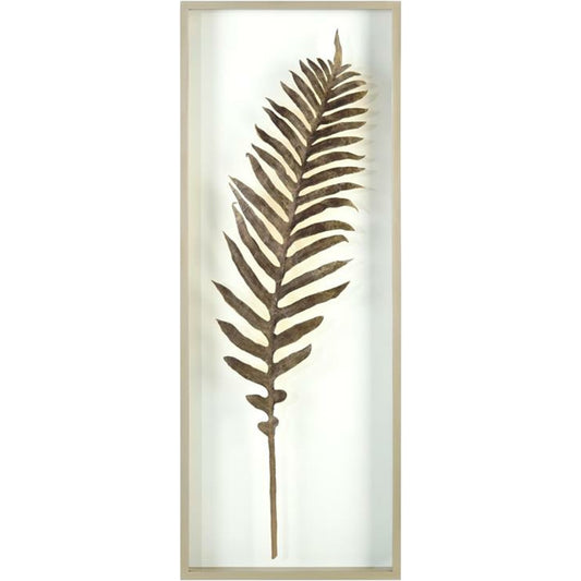 The Midas Fern by John-Richard in gold. Made from acrylic in a transitional style.