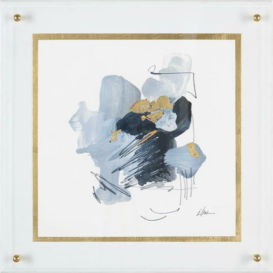 Black, Gray And Gold II by John-Richard in black, gold, gray, white. Made from wood in a modern style.