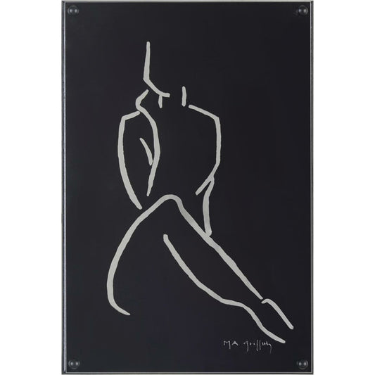 Ebony Contour I by John-Richard in black. Made from acrylic in a modern style.