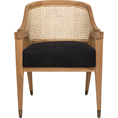 Chloe Chair by Noir in teak. Made from teak in a transitional style.