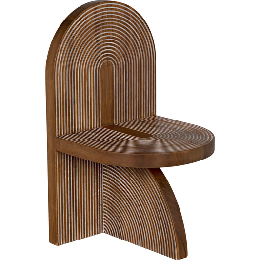 Jupiter Chair by Noir in dark walnut. Made from walnut in a modern style.