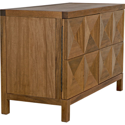Quadrant Sideboard by Noir. Made from walnut in a modern style.