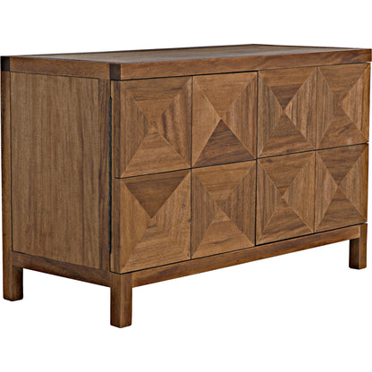 Quadrant Sideboard by Noir. Made from walnut in a modern style.