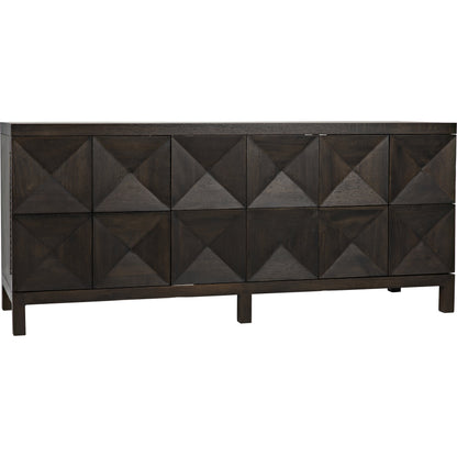 Quadrant Sideboard by Noir. Made from walnut in a modern style.