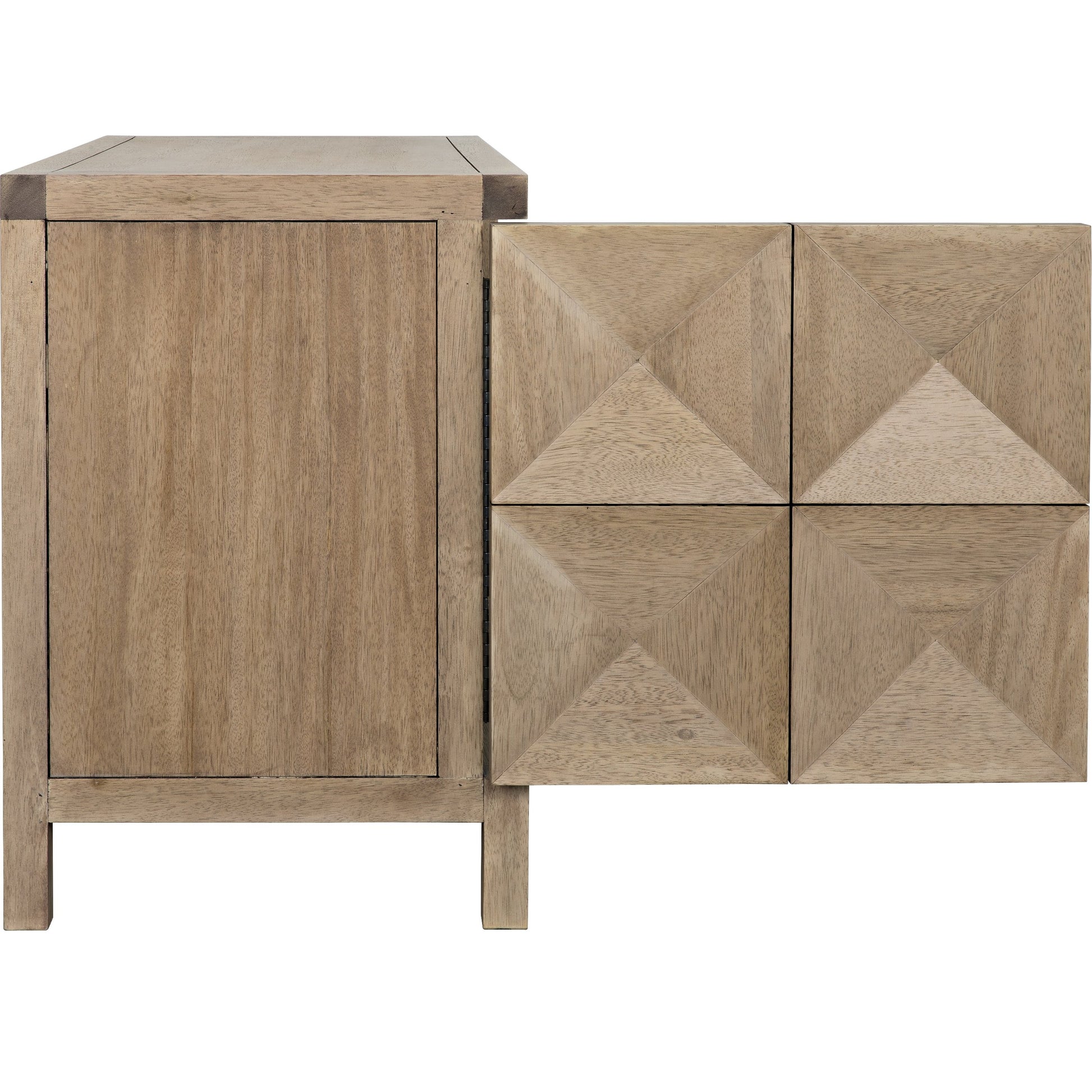 Quadrant Sideboard by Noir. Made from walnut in a modern style.