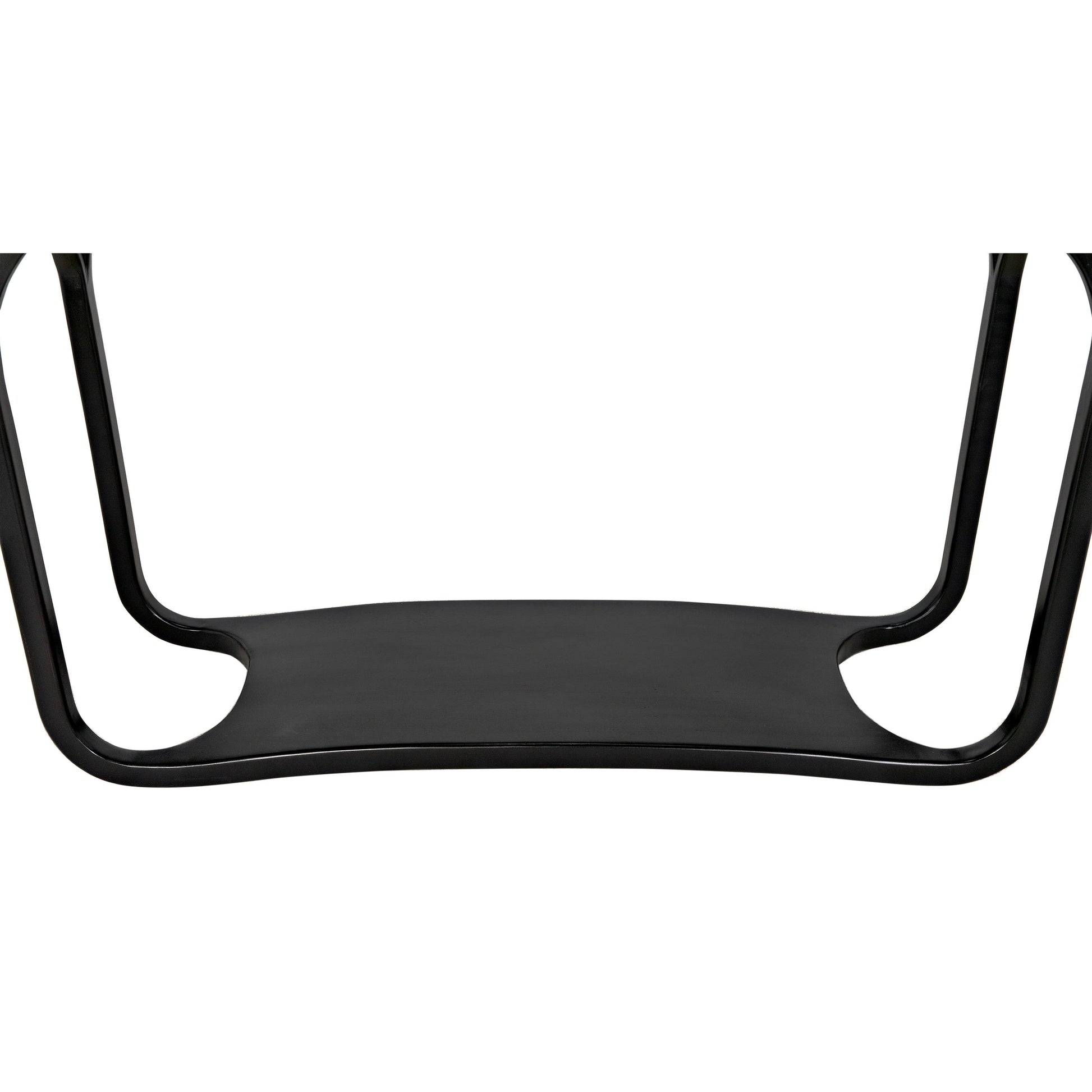 Milena Console by Noir in hand rubbed black. Made from mahogany in a modern style.