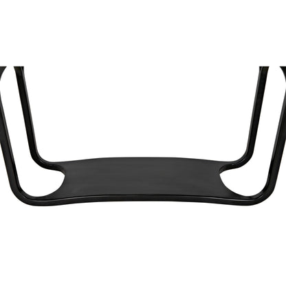 Milena Console by Noir in hand rubbed black. Made from mahogany in a modern style.