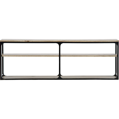 Novie Console by Noir in dark walnut. Made from walnut, metal in a modern style.