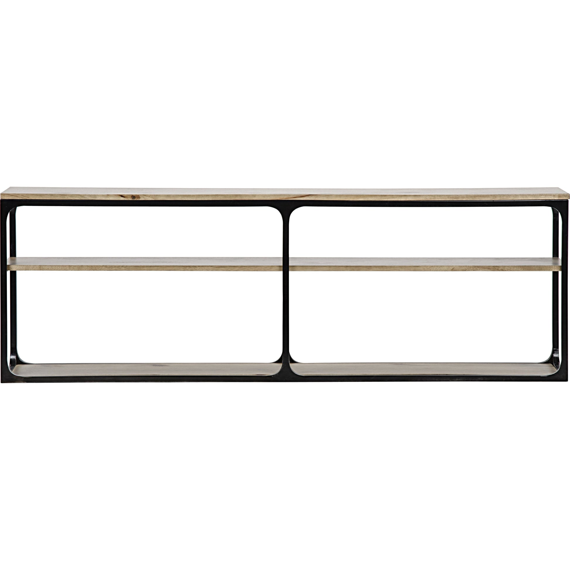 Novie Console by Noir in dark walnut. Made from walnut, metal in a modern style.