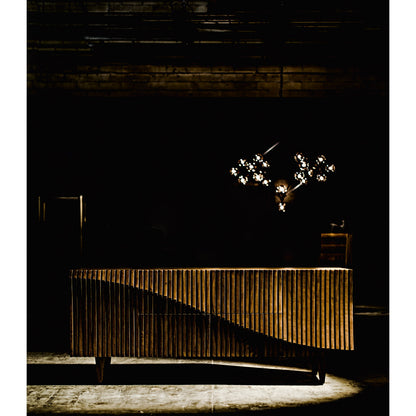 Jin-Ho Sideboard by Noir in dark walnut. Made from walnut in a modern style.